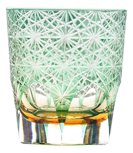 Vasos De Whisky Edo Kiriko De Cristal Tallados A Mano, Color