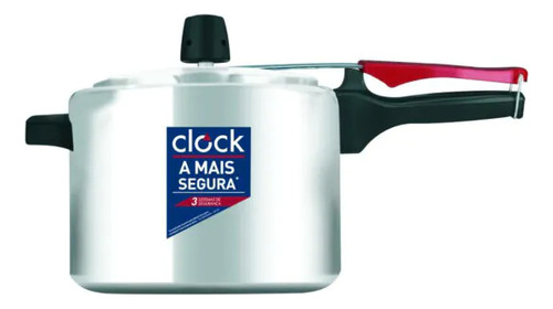 Panela De Pressao 4,5l Clock Aluminio Polido