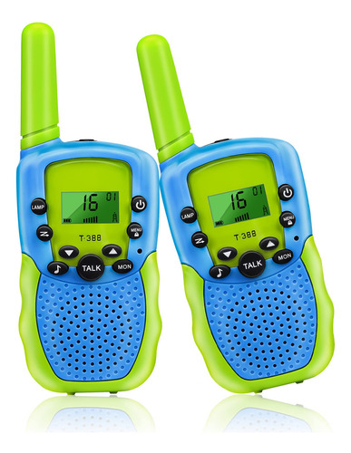 2 Pzas Walkie Talkies Para Niñas, 3km Largo Alcance Radios