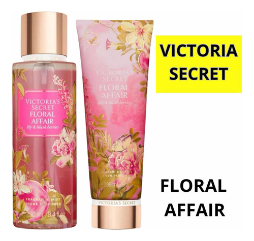 Victoria Secret Floral Affair Mist + Loción Set