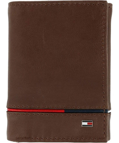 Tommy Hilfiger Cartera De Cuero Para Hombres Leif Rfid Trifo