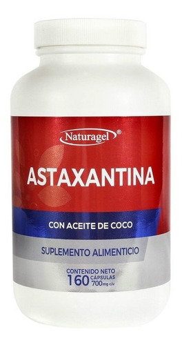 Astaxantina 160 Cápsulas De 700mg C/u Naturagel