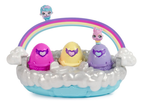 Hatchimals Alive Cesta De Primavera Con 6 Minifiguras