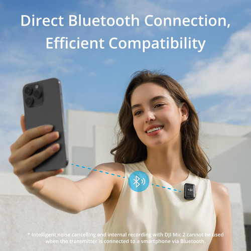 Transmissor De Microfone Sem Fio Dji Mic 2 Com Cancelamento