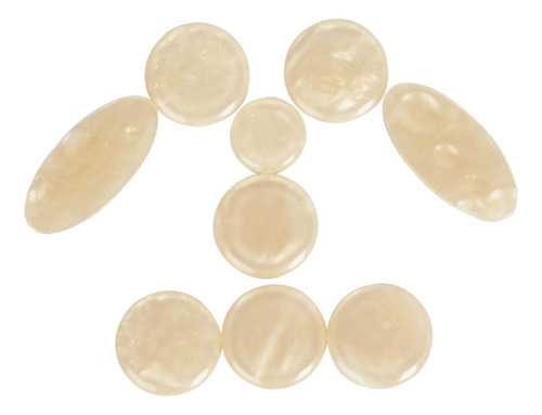 9 Piezas Saxophone Sax Teclas Botones Incrustaciones Para