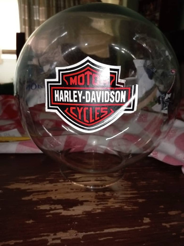 Globos Vidrio Decorados Con Motivos Harley Davidson