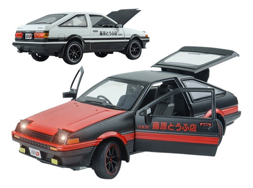 Toyota Corolla Ae86 Miniatura Metal Coche Con Luces Y Sonido