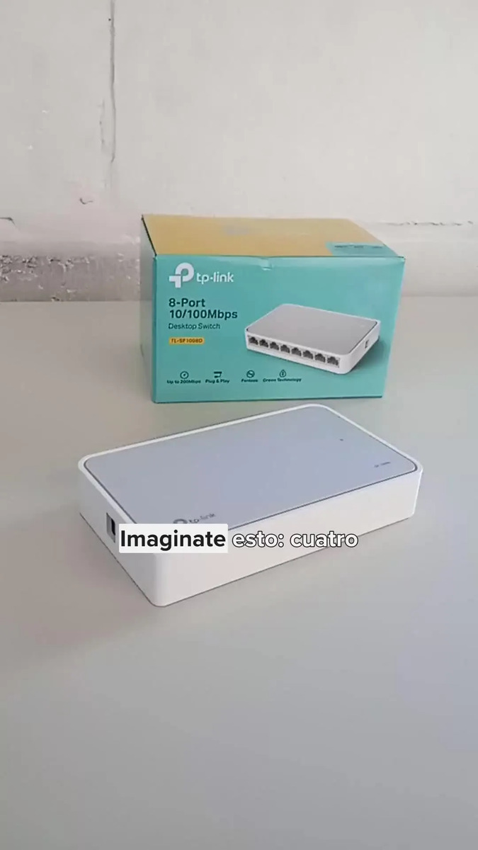 Switch TP-Link TL-SF1008D serie LiteWave para sobremesa con 8 puertos a 10/100 Mbps - imagen 2