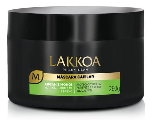 Mascara Capilar Anti Frizz Argan E Monoi Lakkoa 260g