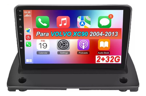 9 Autostereo 2+32g Carplay Wifi Para Volvo Xc90 2004-2013
