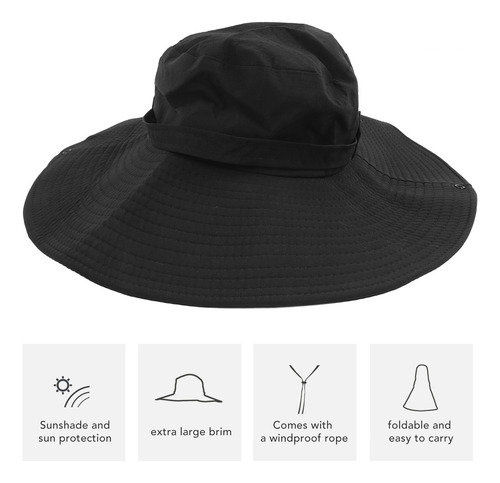 Sombrero De Protección Solar De Ala Grande Para La Pesca