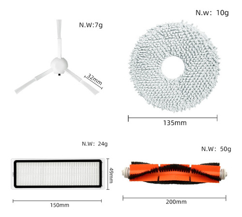 Para Robot Vacuum X10+ X10 B101gl Spare Parts Acc