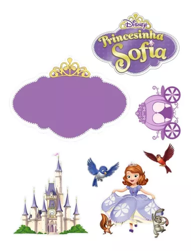 5 Topo Decoração de Bolo Tema Festa Princesa Sofia em Promoção na Americanas