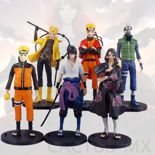 Figuras De Acción Naruto 18cm Juguetes De Coleccion 6 Piezas