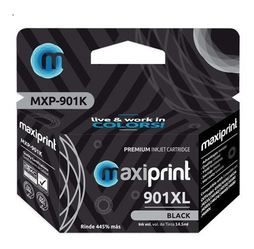 Cartucho Maxiprint Compatible Hp 901xl Negro. Td