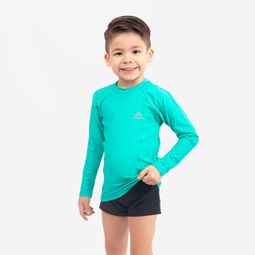 Polo Licrado De Niños Con Protección Uv