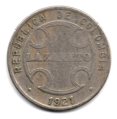 5 Centavos 1921 Lazareto