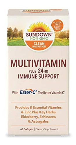 Multivitamina Con Soporte Inmune Sundown, Vitaminas D, C, Zi