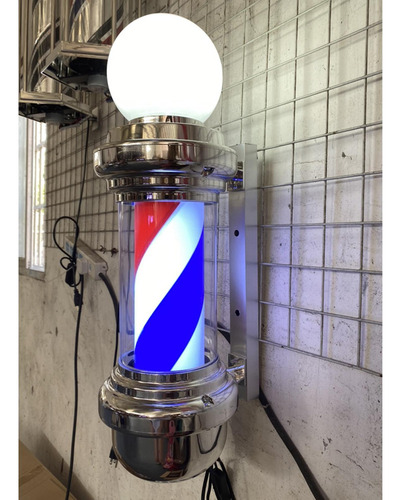 Poste De Barbero Luz Led Luz De Letrero De Salón Giratoria