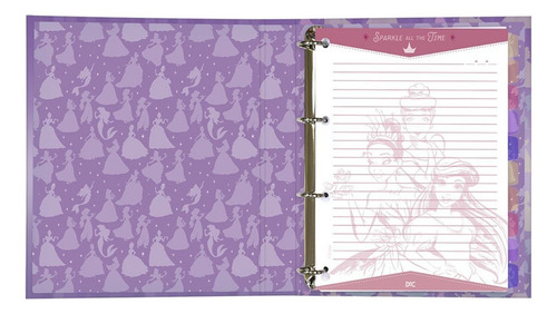 Pasta Registradora A4 Dac Once Upon A Time Violeta Lisa X Unidade
