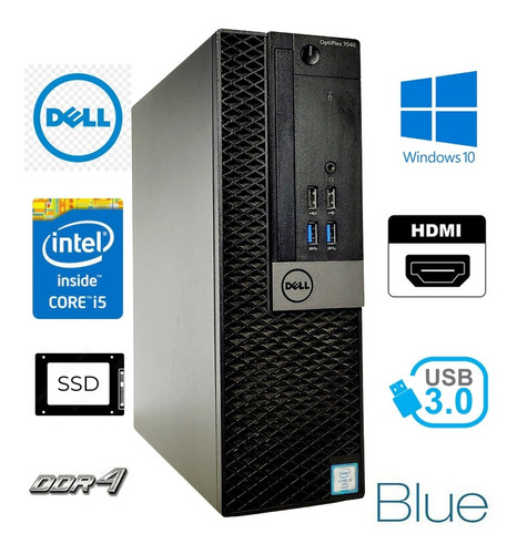 Pc Dell Optiplex 7040 I5-6500 256gb Ssd 8gb Ddr4 Hdmi Wi-fi (Recondicionado)