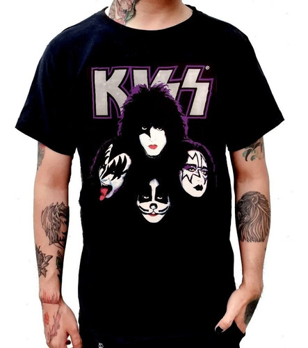 Playera Kiss Rock Band Hell And Heaven