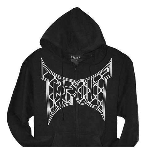 Campera/canguro Tapout Caged Zipup Negro-talle Xxl