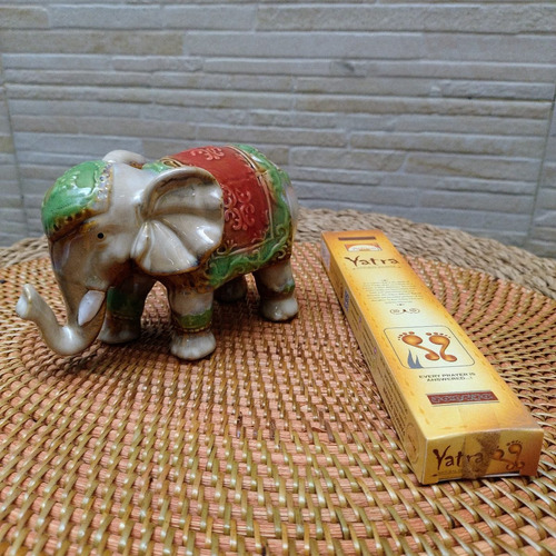 Elefante Ceramica Importado Oriente Fortuna Suerte Sabiduria