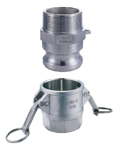 Acople Rapido Camlock 3/4 Pulgada Acero Inox Pieza