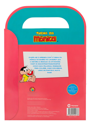 Maleta Divertida - Turma Da Mônica: Divirta-se E Aprenda Com A Turma Da Mônica No Bairro Do Limoeiro! Leia A Históri, De Mauricio De Souza. Editora Culturama, Capa Mole Em Português, 2022