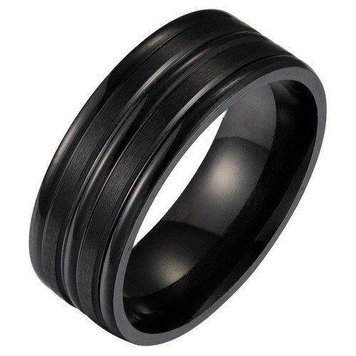 Anillo Acero Para Hombre Y Mujer Elegante Moda Titanio