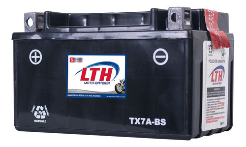 Batería Gel Motoneta Italika Ws Ds Dm Lth Tx7a-bs Ytx7a-bs