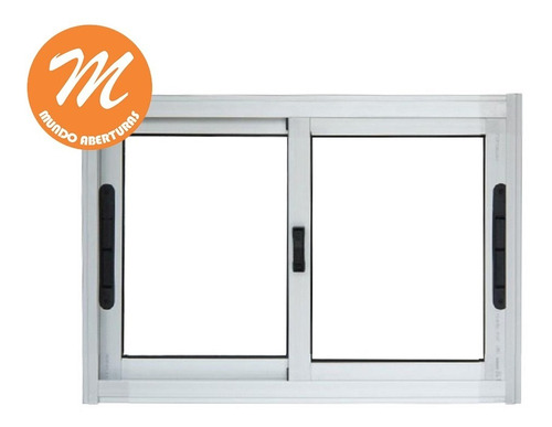 Ventana De Aluminio Corrediza Perfil S20 - 80 X 40cm De Baño