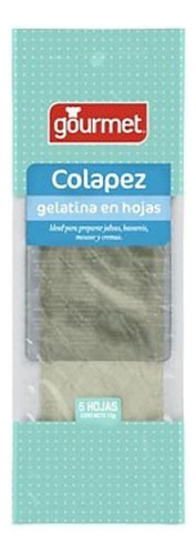 Gelatina Sin Sabor Colapez Gourmet 12 Gr (10uni) Super