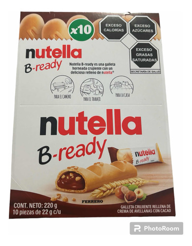 Galleta Crujiente Nutella B-ready 10pz