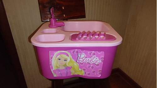 Lavavajilla Barbie Original Con Canilla Y Desagote