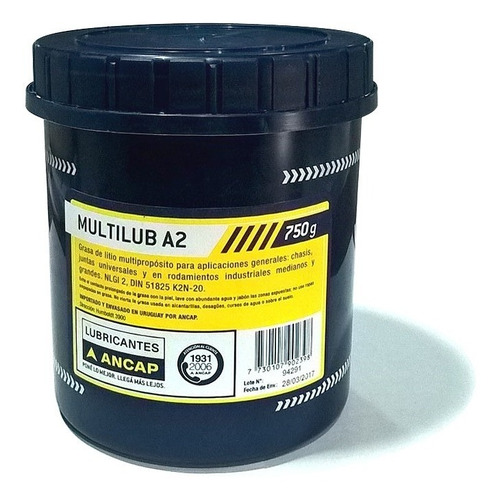 Grasa 750g Multilub A2 Litio Ancap - Mileban