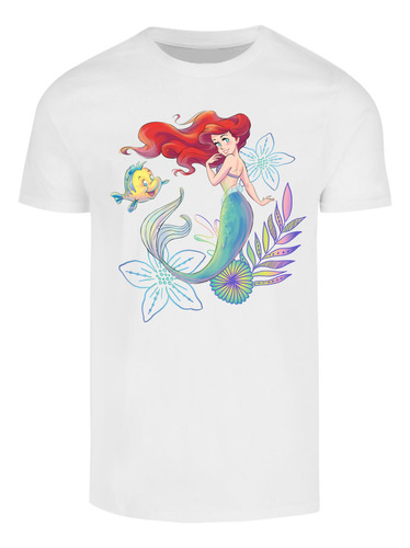 Playera De La Sirenita Ariel Flounder Disney Princesas