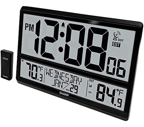 Sharp Atomic Clock - ¡nunca Necesita Configuración! - Número