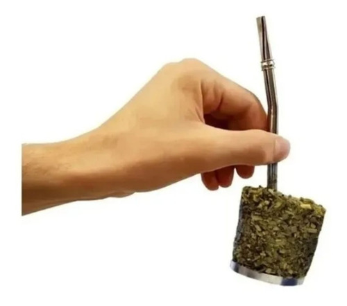 Combo Yerba Mate Medio Kilo Mas Mate Plastico Con Bombilla