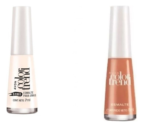 Via Lactea + Caramel Nude Para Uñas Avon Color Trend Setx 2 