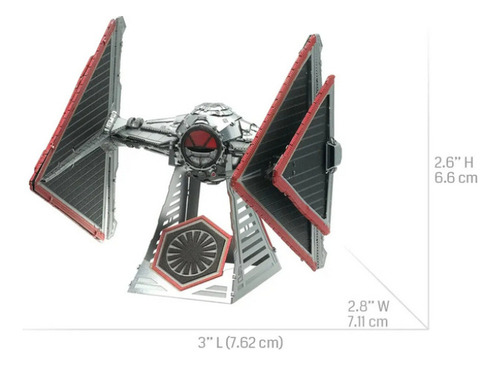 Star Wars - Sith Tie Fighter Puzzle 3d Metal Model (Usado)