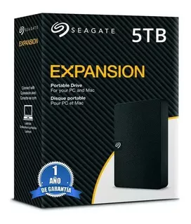 [ ] Disco Duro Externo Seagate Expansion 5tb Negro