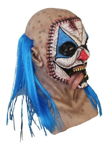 Mascara De Latex: Payaso Cosido, Halloween Color Carne