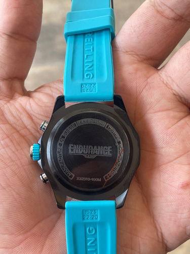Reloj Breitlin.g Endurance Pro 44mm Mov Cuarzo Caucho Correa Agua Negro Negro (Usado)