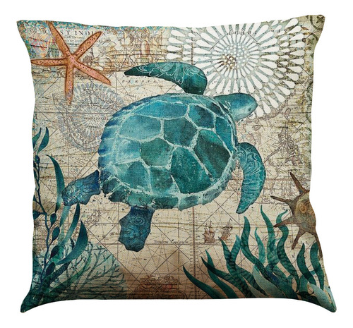 Fundas De Cojín Con Estampado De Tortugas Marinas Para El Ho