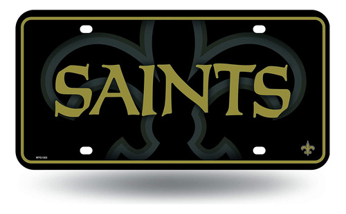 Placa Futbol Americano New Orleans Saints Importada