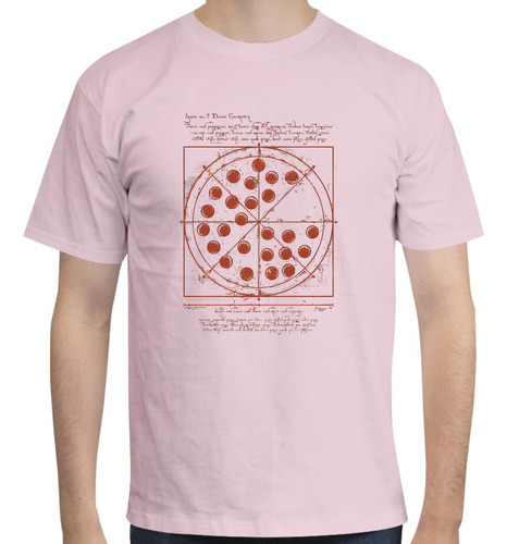 Playera Diseño Vitruvian Pizza