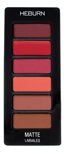 Heburn Paleta Labiales Matte Maquillaje Profesional Cod. 941