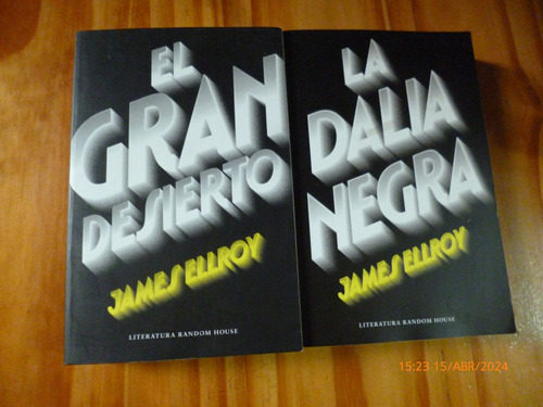 La Dalia Negra/ El Gran Desierto, James Ellroy - Como Nuevos